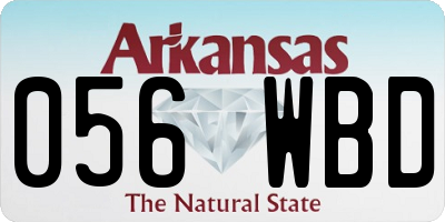 AR license plate 056WBD