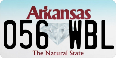 AR license plate 056WBL