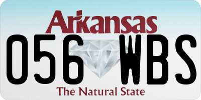 AR license plate 056WBS