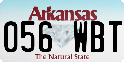 AR license plate 056WBT