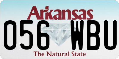 AR license plate 056WBU