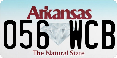 AR license plate 056WCB