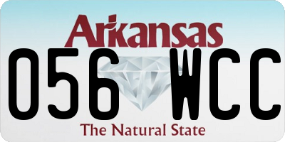 AR license plate 056WCC