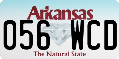 AR license plate 056WCD