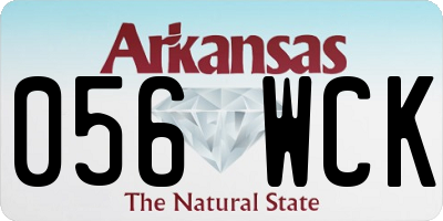 AR license plate 056WCK