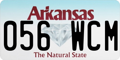 AR license plate 056WCM