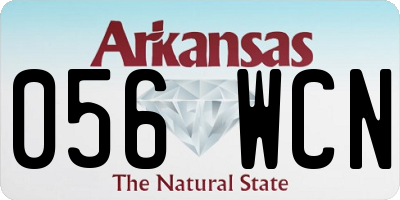 AR license plate 056WCN