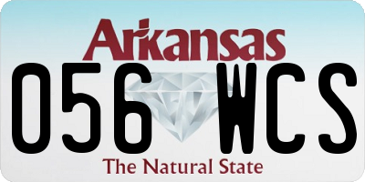 AR license plate 056WCS