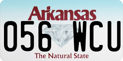 AR license plate 056WCU