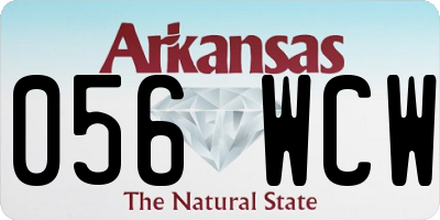 AR license plate 056WCW