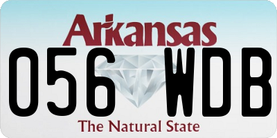 AR license plate 056WDB