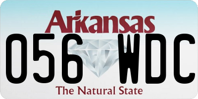 AR license plate 056WDC