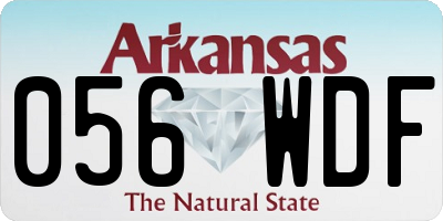 AR license plate 056WDF