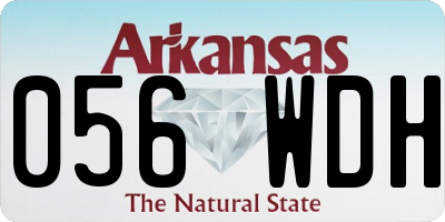 AR license plate 056WDH