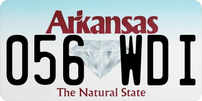 AR license plate 056WDI