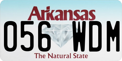 AR license plate 056WDM