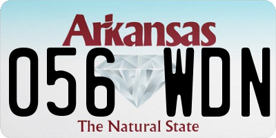 AR license plate 056WDN