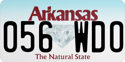 AR license plate 056WDO