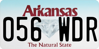 AR license plate 056WDR