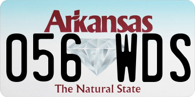 AR license plate 056WDS
