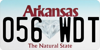 AR license plate 056WDT
