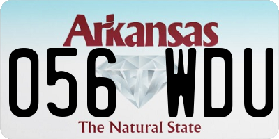 AR license plate 056WDU