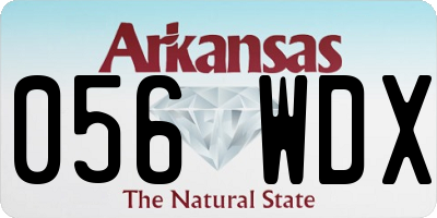 AR license plate 056WDX