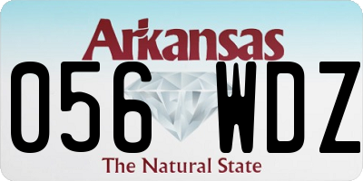 AR license plate 056WDZ