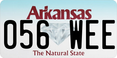 AR license plate 056WEE