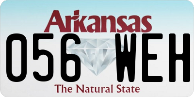 AR license plate 056WEH