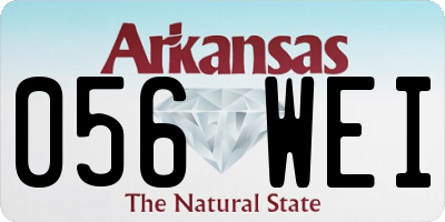 AR license plate 056WEI