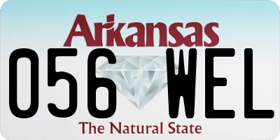 AR license plate 056WEL