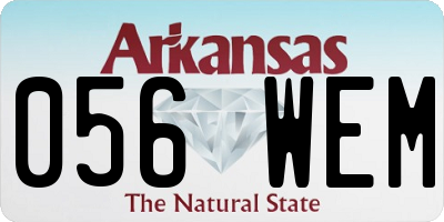 AR license plate 056WEM