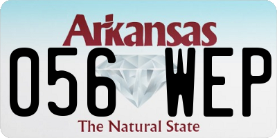 AR license plate 056WEP