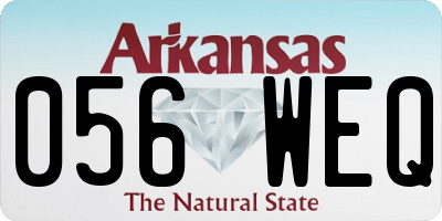 AR license plate 056WEQ