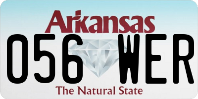 AR license plate 056WER