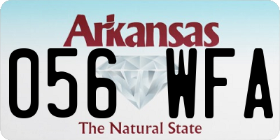 AR license plate 056WFA