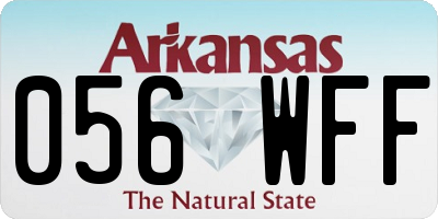 AR license plate 056WFF