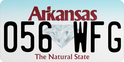 AR license plate 056WFG