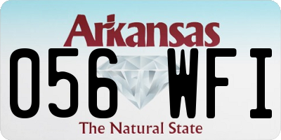 AR license plate 056WFI