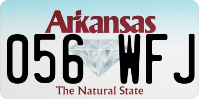 AR license plate 056WFJ