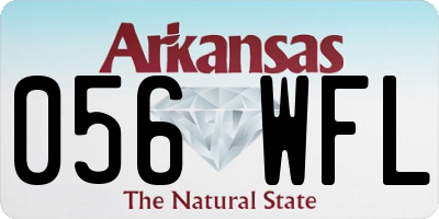 AR license plate 056WFL