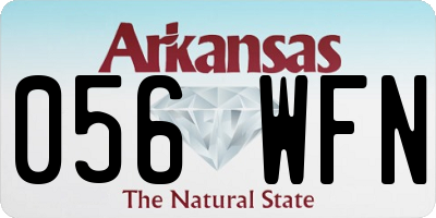 AR license plate 056WFN