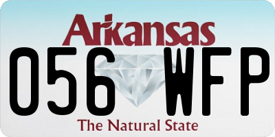 AR license plate 056WFP