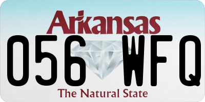 AR license plate 056WFQ