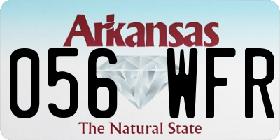 AR license plate 056WFR