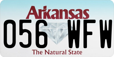 AR license plate 056WFW