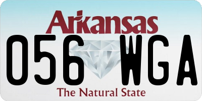 AR license plate 056WGA