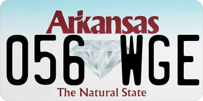 AR license plate 056WGE
