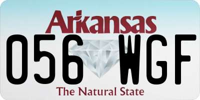 AR license plate 056WGF